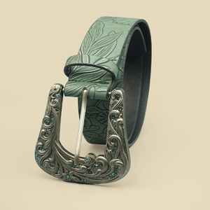 Correas de cinturón de cuero genuino para hombre o mujer a la moda sin hebilla - Product Image 3