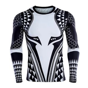 OEM Service Men Fitness Wear Rash Guard hombres Mejor calidad Venta al por mayor Manga larga Color personalizado Rash Guard para hombres - Product Image 1