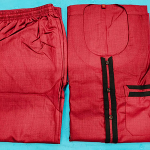 Sudani Allalah Conjunto informal Diseño de estampado tejido transpirable Cómodo y elegante - Product Image 1