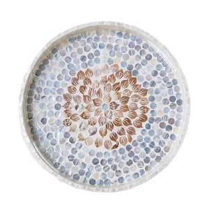 Plateaux de service de luxe en nacre de haute qualité, meilleure vente, fabriqués à la main du vietnam - Product Image 3