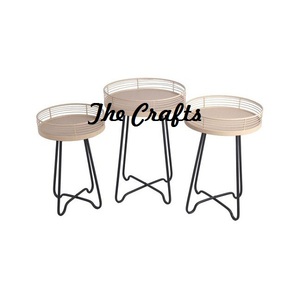 Plateau de service de conception standard avec support Vaisselle en métal et en verre Plateaux décoratifs et support aux meilleurs prix - Product Image 2