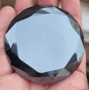 1 Piece Black Round Shape <b>Moissanite</b> Diamond Big Size Diamond <b>Moissanite</b> <b>Loose</b> Diamond - Product Image 1