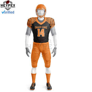 Maillots de football américain sublimés personnalisés Forfaits spéciaux pour jeunes joueurs Chemises de compression Cagoules Gants et accessoires - Product Image 2