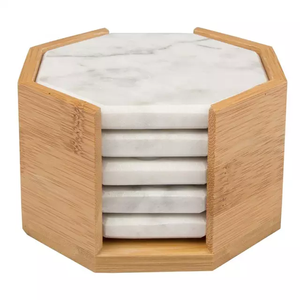 Manufacturer Wooden coaster Set Custom Acacia <b>square</b> Black Round Wood Pallet Coasters at Star Crafts India - Product Image 6