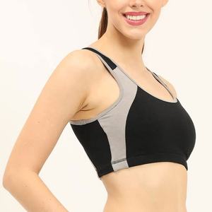 <b>Women</b> Seamless-Sports Bra Custom Logo Eco-Friendly <b>Women's</b> Seamless-Nylon Fabrics Solid-Color Fitness Sports Bra - Product Image 4