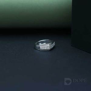 Custom Design 925 Sterling Silver Gents Diamond Ring with Street Style <b>Edge</b> For Every Occasion - Product Image 4