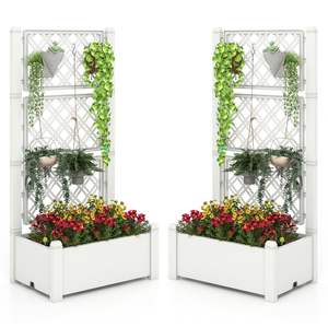 Grand bac à fleurs avec treillis pour <span class=keywords><strong>potager</strong></span> surélevé - Product Image 2