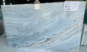 Carreaux de marbre bleu rivière de qualité supérieure Grandes dalles Pierre élégante durable polie moderne pour les comptoirs hôpitaux Meilleur prix Inde - Product Image 3