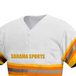 Ensemble 2 pièces personnalisé de l'équipe de jeunes Ensembles de maillots de softball et de baseball Uniformes de sublimation respirants - Product Image 4