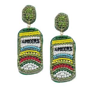 Pendientes de bordado de gota con diseño de pájaro con cuentas hechas a mano de alta calidad elegante joyería diseñador Premium para niña - Product Image 3