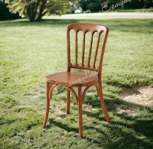 Asiento tapizado clásico con respaldo alto, patas de madera, silla con marco de madera para comedor, restaurante, sillas de comedor elegantes - Product Image 1