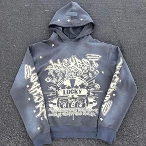 เสื้อฮู้ดซักกรดสำหรับผู้ชายผ้าฝ้าย100% พิมพ์ลายสตรีท GSM 400 - Product Image 1