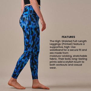 Women custom leggings with breathable <b>material</b> stretch fit OEM logo suitable for activewear events and retail branding - Product Image 5