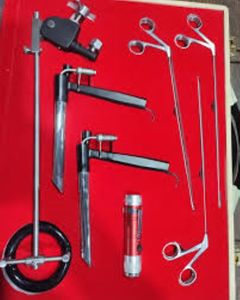 Instrument de base chirurgical de sécurité de matière plastique d'acier inoxydable de source d'alimentation manuelle d'instrument direct rigide de laryngoscope - Product Image 2