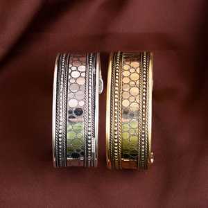 Beaux bracelets en laiton unisexe bijoux faits à la main avec chaînes incluses cadeau chrétien taille réglable en vrac en gros - Product Image 2