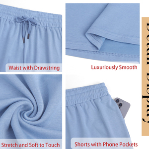 Nouveauté Shorts double couche pour femmes pour la course à pied, le fitness et le yoga, shorts d'entraînement avec poche à la mode pour femmes - Product Image 6