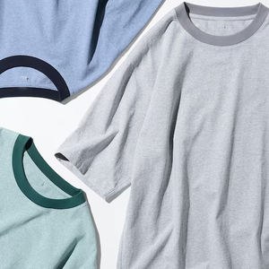 Camisetas de verano de algodón pesado de gran tamaño, camiseta Ringer, camisetas casuales de manga corta holgadas para hombres y mujeres, camiseta - Product Image 4