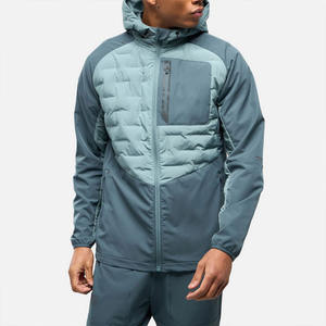 Veste de course isolée pour homme, veste de randonnée thermique hybride, logo personnalisé en gros - Product Image 1