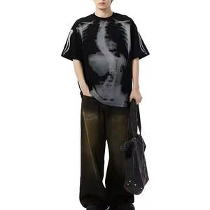 Camiseta ligera de algodón 100% para hombre, diseño de gran tamaño Popular para adultos, peso de tela de 260 gramos - Product Image 2