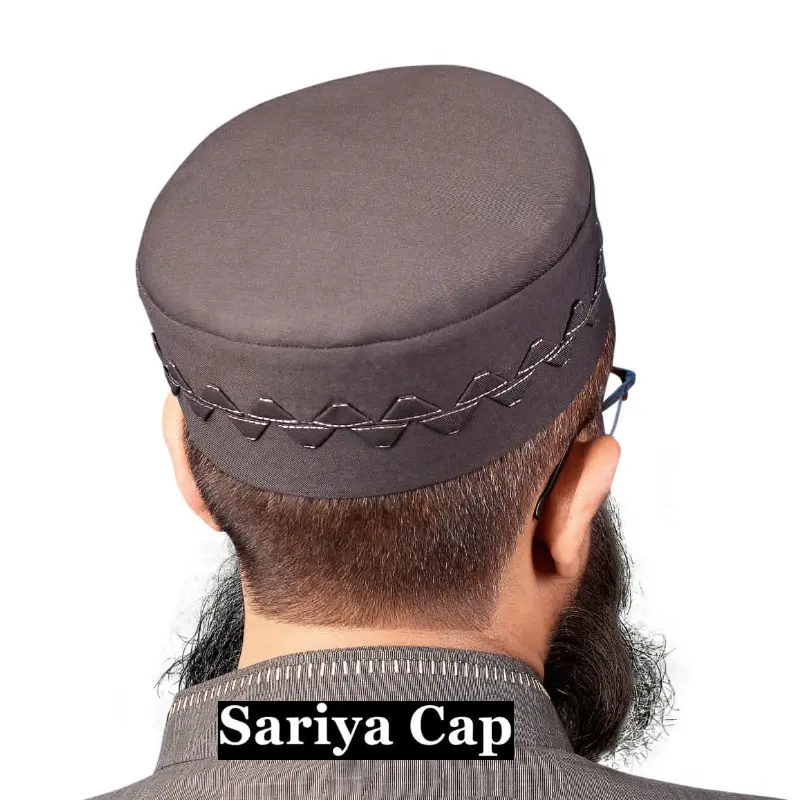 หลายสไตล์ที่กําหนดเองพร้อมชื่อหมวกและหมวก Saariya มุสลิมสวดมนต์อิสลาม Topi โพลีเอสเตอร์ผ้าฝ้าย 100% จากปากีสถาน