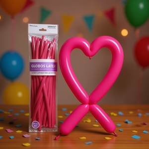 Palloncini in lattice Party Love 260S fucsia, confezione da 50 pezzi per decorazioni - Product Image 3