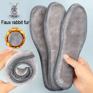แผ่นรองรองเท้าอุ่นพิเศษ ระบายอากาศได้ดี 1 คู่ ทำจากผ้าสักหลาดบุขนสัตว์เทียม สำหรับผู้ชายและผู้หญิง ใส่ในรองเท้าฤดูหนาว มีหลายขนาดให้เลือก - Product Image 3