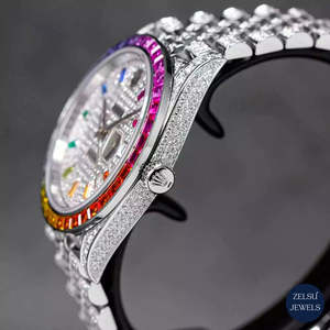 Montre mécanique automatique de luxe 36 mm bicolore avec mouvement ETA et bracelet en or blanc - Product Image 3