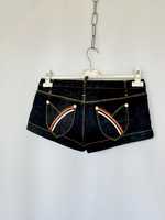 Dsquared2 Short en jean bleu foncé moderne en coton, taille basse, taille personnalisée, fait main, Ms-wc-001