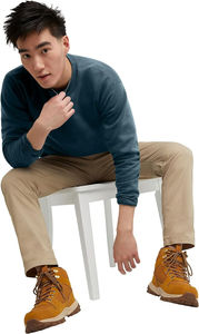 Color de manga larga de peso ligero sudaderas con estilo Casual Wear Workout Pullover sudaderas para hombres - Product Image 5