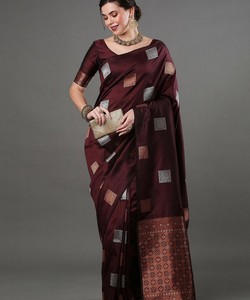 Vêtements de fête de créateur indien les femmes portent le sari de mariage avec le dernier chemisier de mode prix de gros ApparelGarment - Product Image 5