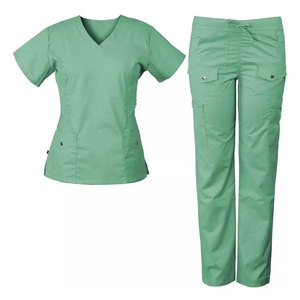 Custom 4 way stretch spandex enfermeras Hospital uniformes de enfermería traje de mujer conjuntos de médicos - Product Image 1