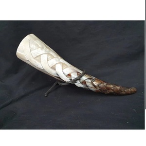 Cuerno Vikingo para Beber de Ágata Genuina, Ecológico y Seguro para Alimentos, Hecho a Mano, con Soporte de Cuero de Ángel, para Bodas, Hogar y Hotel - Product Image 2