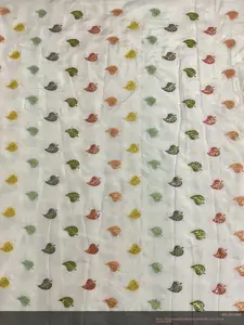 Disegno ricamatore di fiori tessuto sequenza di tessuto di design fantasia panno pizzo con paillettes tessuto ricamo