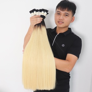 100% Cuticle Aligned Human <b>Hair</b> Extensions Bulk Raw <b>Hair</b> High Quality Factory Wholesale Super Double Drawn Bulk <b>Hair</b> Extensions - Product Image 1