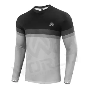 Toptan tedarikçisi erkek bisiklet Jersey Mtb T gömlek uzun kollu ATV Dirt Bike Off Road Jersey dağ bisikleti