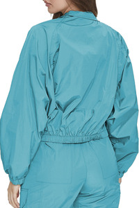 Chaqueta Cortavientos Colorida Personalizada para Mujer, Estilo Color Block, Manga Raglán, Corta - Product Image 4