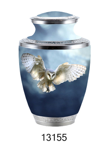 Urna de cremación para adultos, urna para cenizas de personas, urna de aluminio impresa con temática Morning, suministros funerarios personalizados, venta al por mayor - Product Image 2