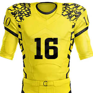 Uniforme de football américain pour adultes, manches courtes d'été, respirant, couleur personnalisée, 100% polyester, dernier design - Product Image 3