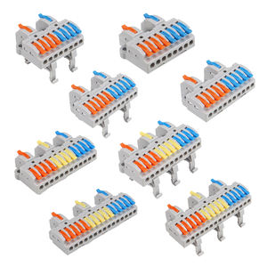 Conector de Cable de Cobre Automotriz, 600V, Divisor de Conductor Rápido, Bloques de Terminales de Cable LED Enchufables, Conexión Montable en Riel - Product Image 1