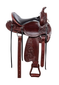 Selle Western en cuir de buffle de qualité supérieure pour les courses de barils et les tailles personnalisées - Product Image 4