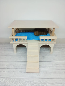 Wholesale Premium Wooden Small Guinea Pig House Chinchilla Small Animal Small Animal House Pet <strong>Cage</strong> Small Pet Habitat - Product Image 2