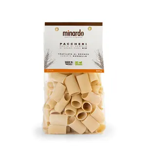 Органические макароны из твердых сортов пшеницы paccheri, высококачественные органические макароны для аптек