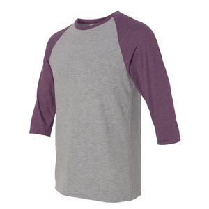 T-shirt en toile 100% coton à manches 3/4, séchage rapide, respirant, col rond, coupe classique pour femmes et hommes - Product Image 2