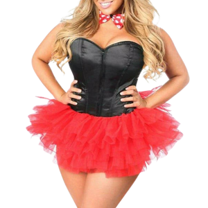 Innocent Angel Corset Dress Women White Costume Lingerie <b>Outfit</b> with Steel Boned Bustier Style - Product Image 3