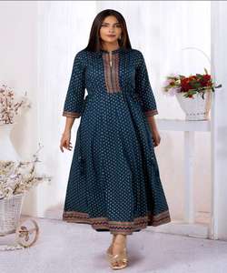 เสื้อผ้าสไตล์อินเดียชุดพื้นเมืองหลากสีชุดเครื่องแต่งกายดูดี - Product Image 3