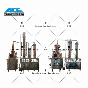 Ace Stills 300L Copper Alcohol Distillers Machinery Whiskey Head Ethanol Manufacture Buy Distillation Equipment
