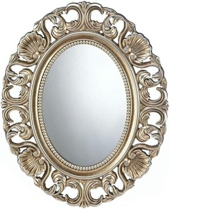 Miroir de maquillage pour chambre de fille avec cadre en métal à nœud, design personnalisable, miroir mural rond décoratif pour salle de bain, salon - Product Image 6
