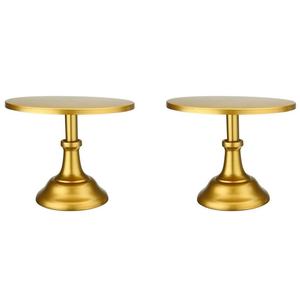 Support de gâteau en métal couleur or nouvellement développé pour les mariages et les fêtes Design élégant durable pour les gâteaux Cupcakes et Desserts - Product Image 1