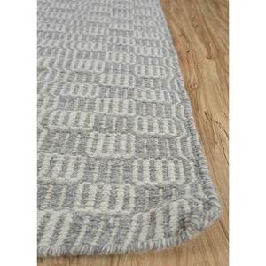 Alfombra de Lana Hecha a Mano Abrash, Tejido Plano, Gris y Negro, Diseño Geométrico a Rayas, para el Hogar, Pasillo, Rectangular, para el Lateral de la Cama, Alfombra de Yute-ADWL-16 - Product Image 4