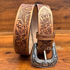 เข็มขัดหนังวัวปรับได้สำหรับผู้ชายและผู้หญิงเข็มขัดหนังวัวสไตล์แฟชั่นหรูหราแบรนด์ดีไซเนอร์ดัง - Product Image 1